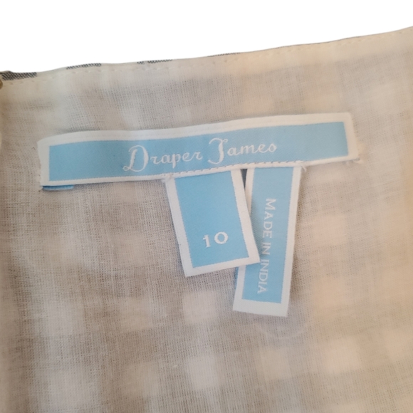 Draper James Gingham Dress- Size 10, Blue & White, Southern Charm & Elegance - Picture 6 of 8